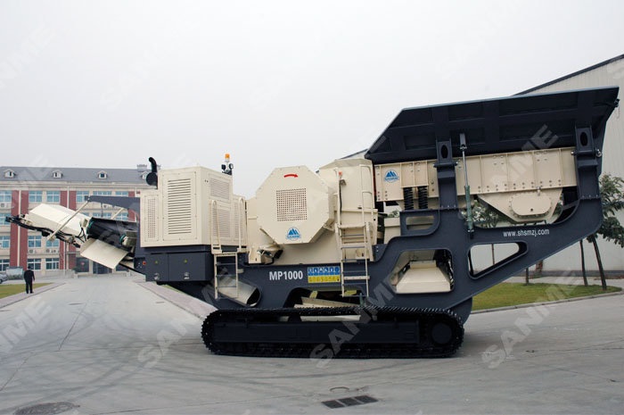 履帶式顎式移動破碎站專破堅硬、強磨蝕性物料
