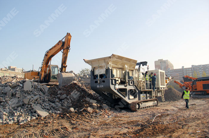 哪個(gè)移動(dòng)破碎站廠家好？看山美的！PP系列