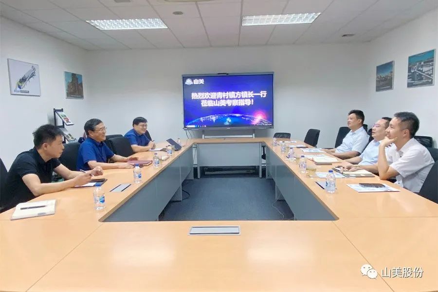 上海市奉賢區(qū)青村鎮(zhèn)黨委副書記、鎮(zhèn)長方偉一行蒞臨上海山美股份考察調(diào)研