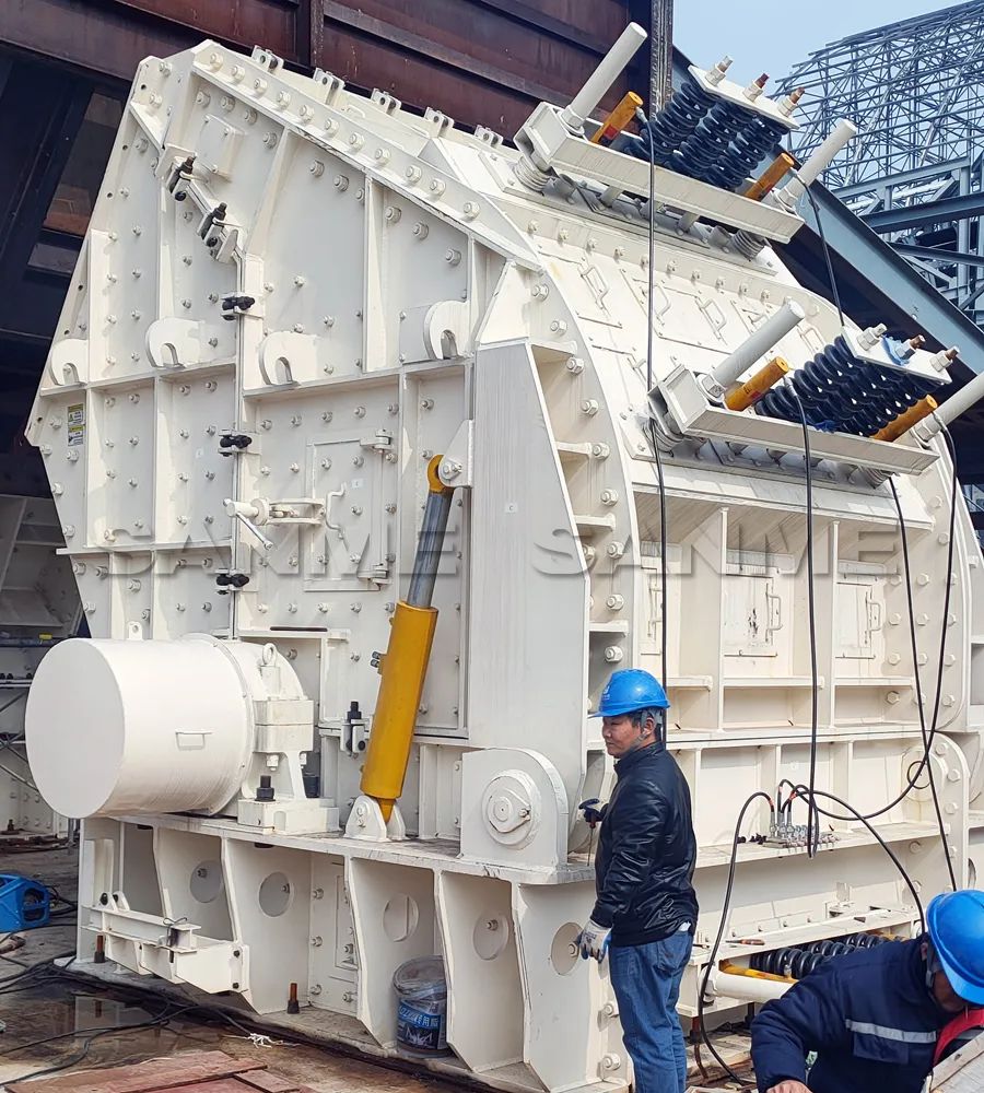 時產(chǎn)3600噸｜山美大型反擊式破碎機服務于江西骨料項目